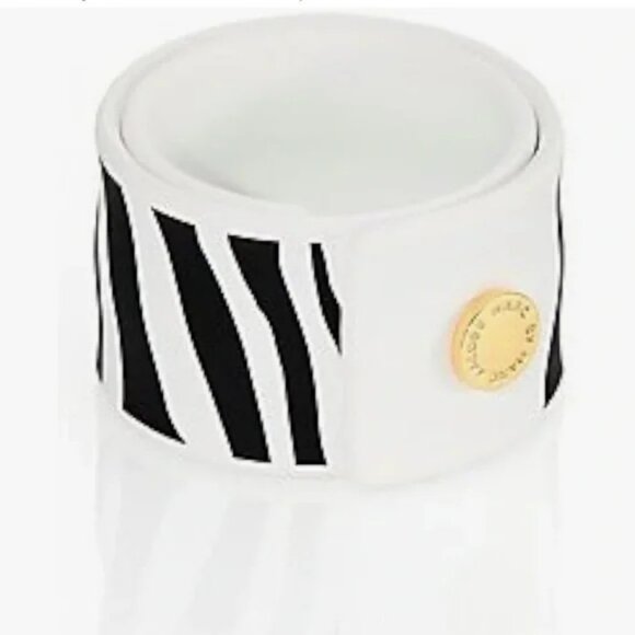 Marc By Marc Jacobs Bracelet Women's Zebra Pattern Snap Slap NWT - Picture 2 of 7